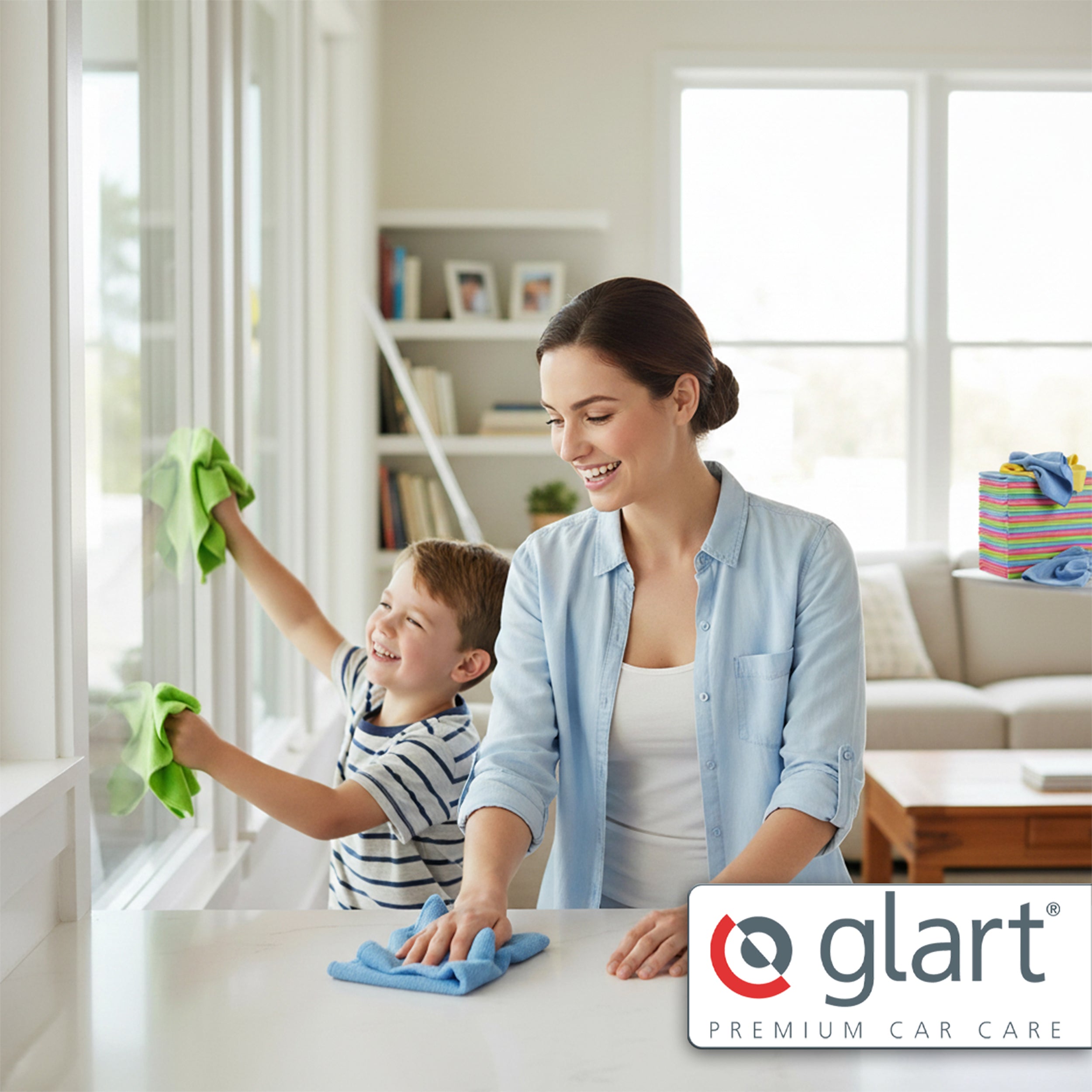 30er Set Mikrofaser Reinigungstücher 40x40 cm