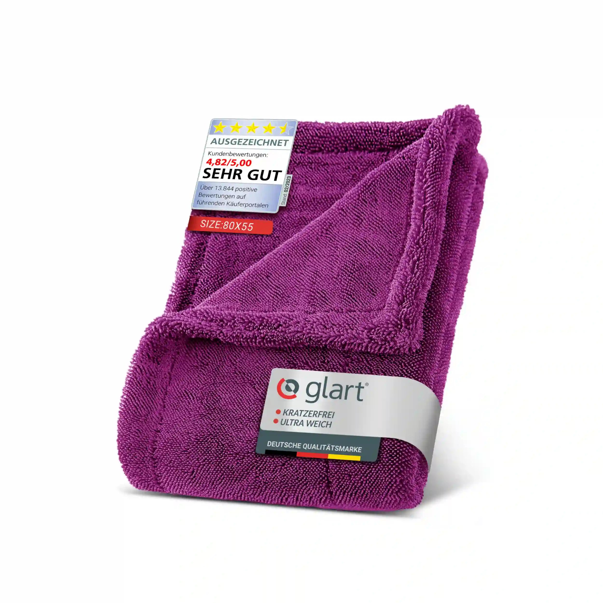 Glart 44TW6P Auto Trockentuch XXL lila – 60x40 cm