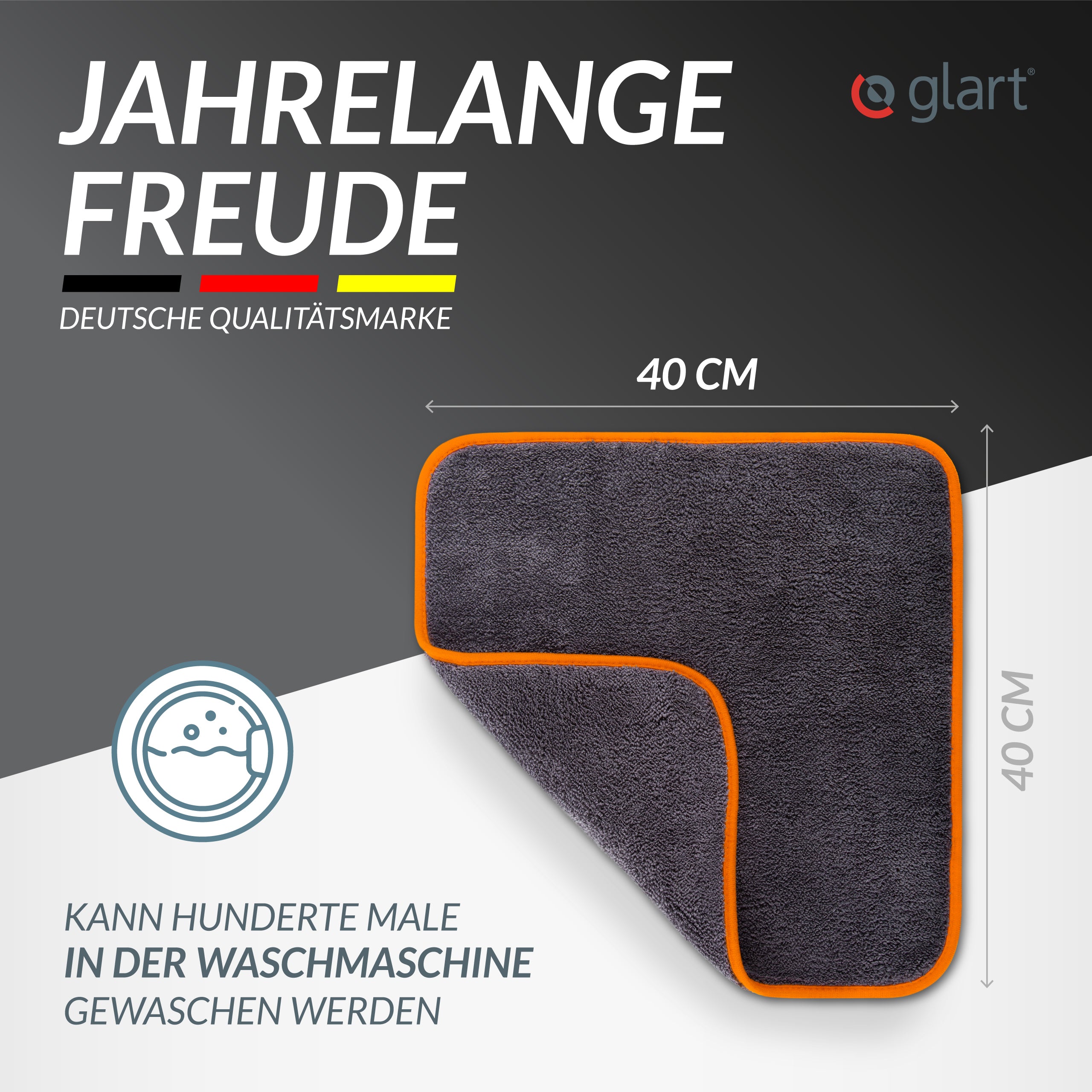 3er Set Mikrofasertücher, 40x40 cm – saugstark, weich & fusselfrei 06