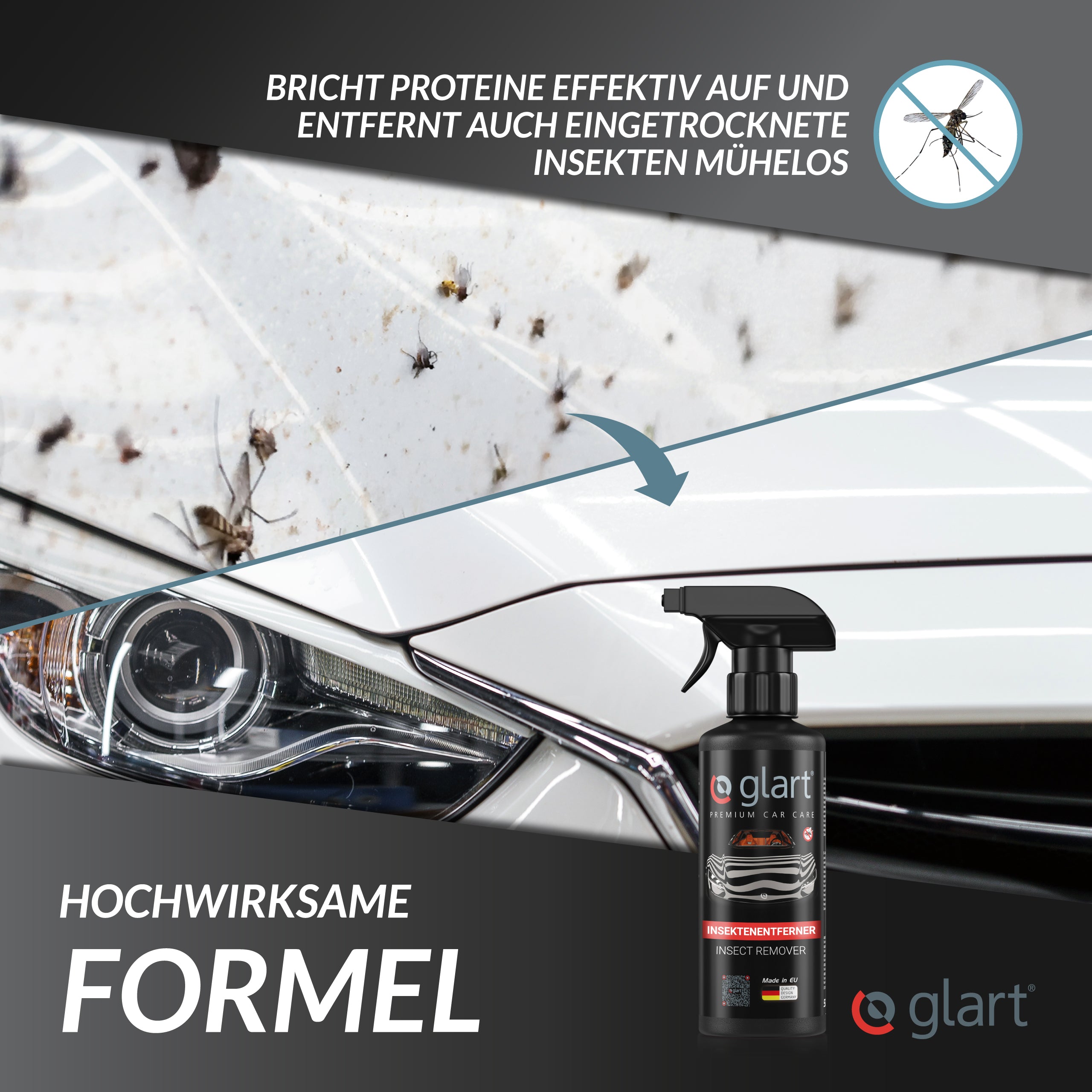 Insektenentferner 500 ml – für Lack, Glas & Kunststoff, kraftv. Formel 03
