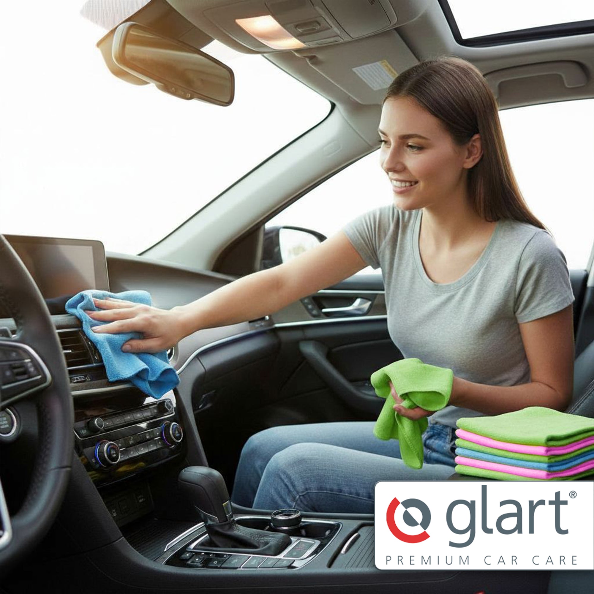 15 Mikrofaser Reinigungstücher, 40x40 cm, saugfähig, fusselfrei