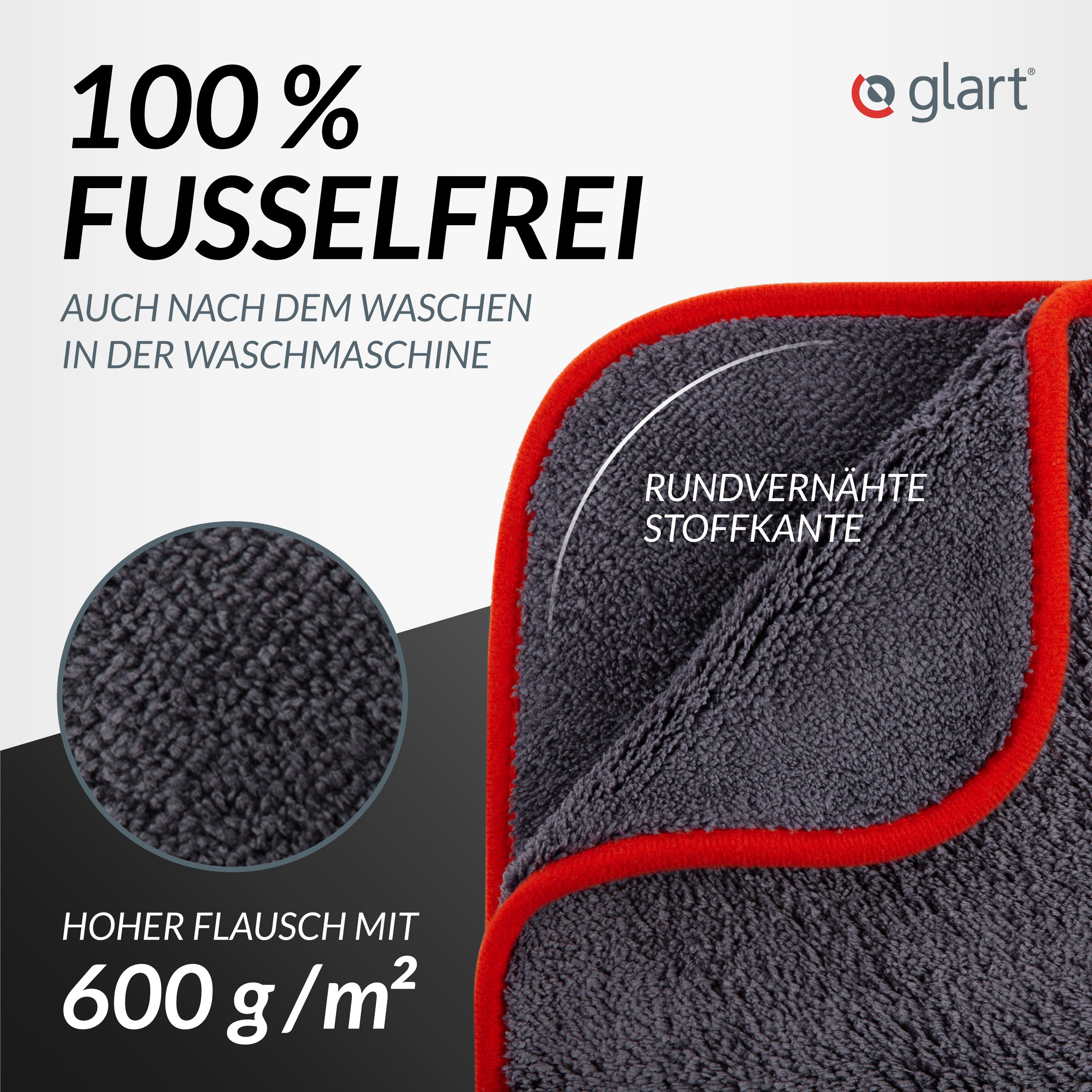 Mikrofaser Poliertuch – saugstark & fusselfrei, 40x40cm für Auto & KFZ 04