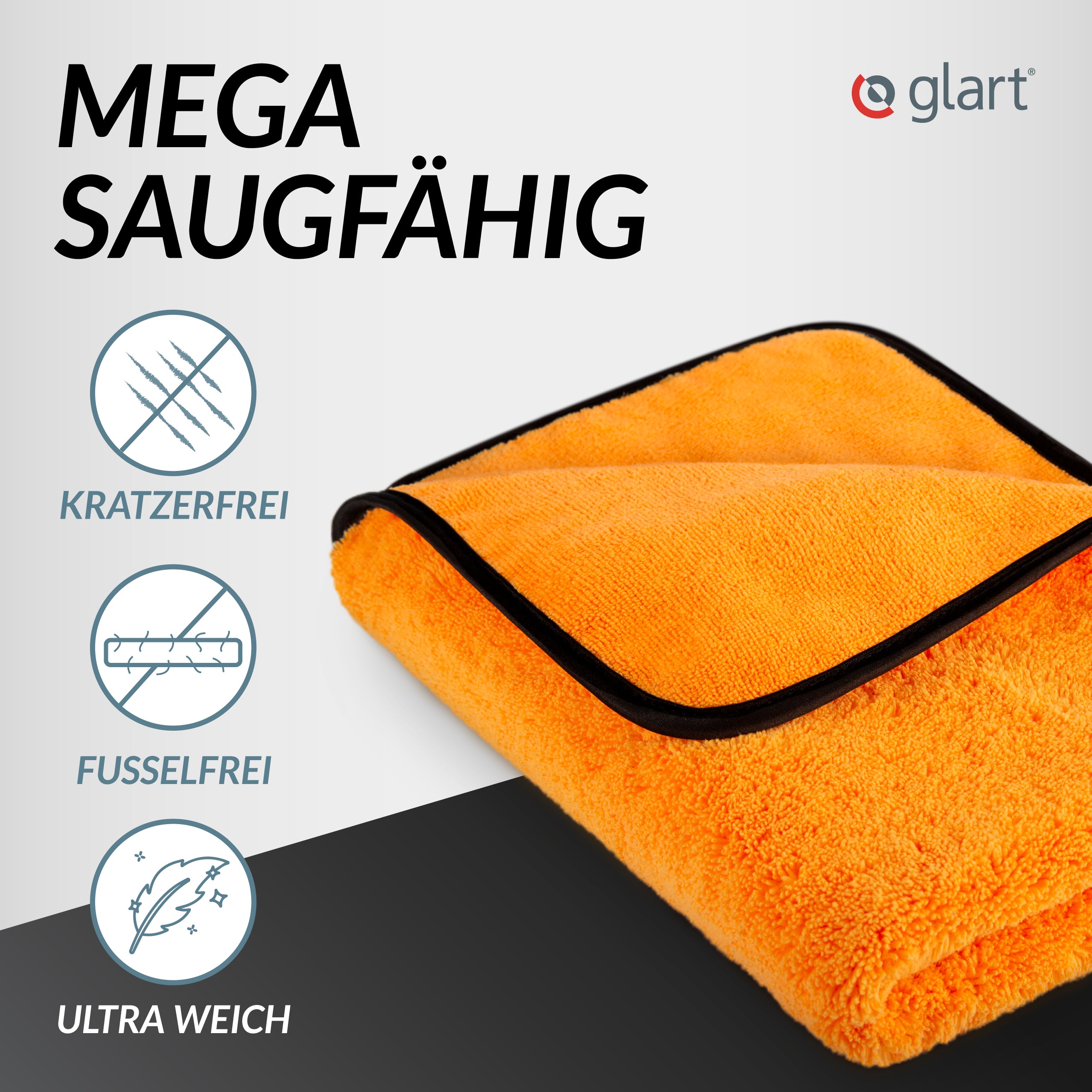 6er Set Mikrofaser Trockentücher XXL, 90x60cm – saugstark & fusselfrei 02