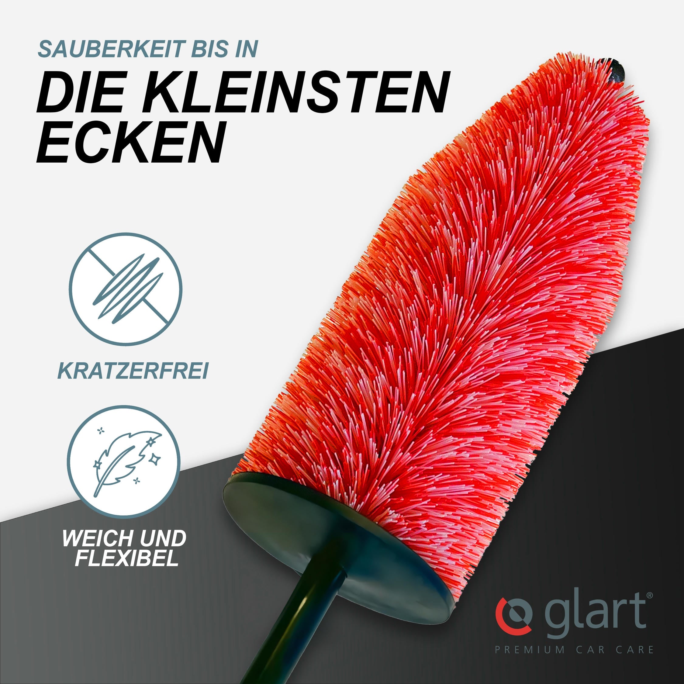 3er Set Mikrofaser Felgenbürsten – schonend, für Alu- & Stahlfelgen 02