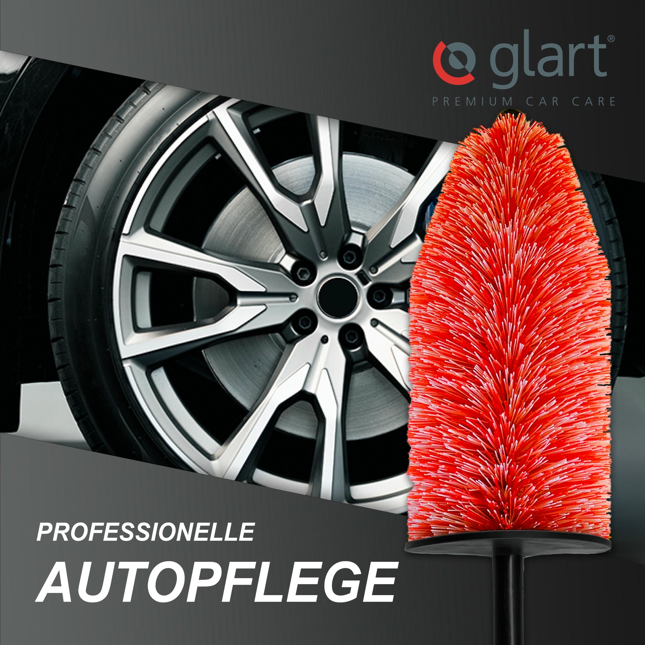 3er Set Mikrofaser Felgenbürsten – schonend, für Alu- & Stahlfelgen 06