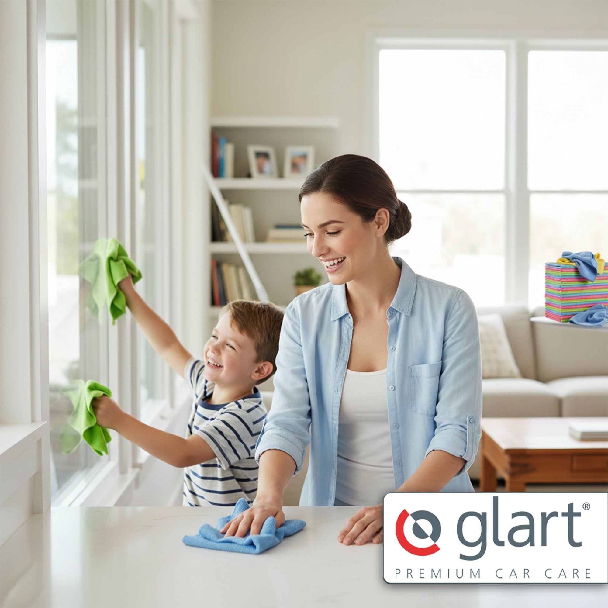 15 Mikrofaser Reinigungstücher, 40x40 cm, saugfähig, fusselfrei