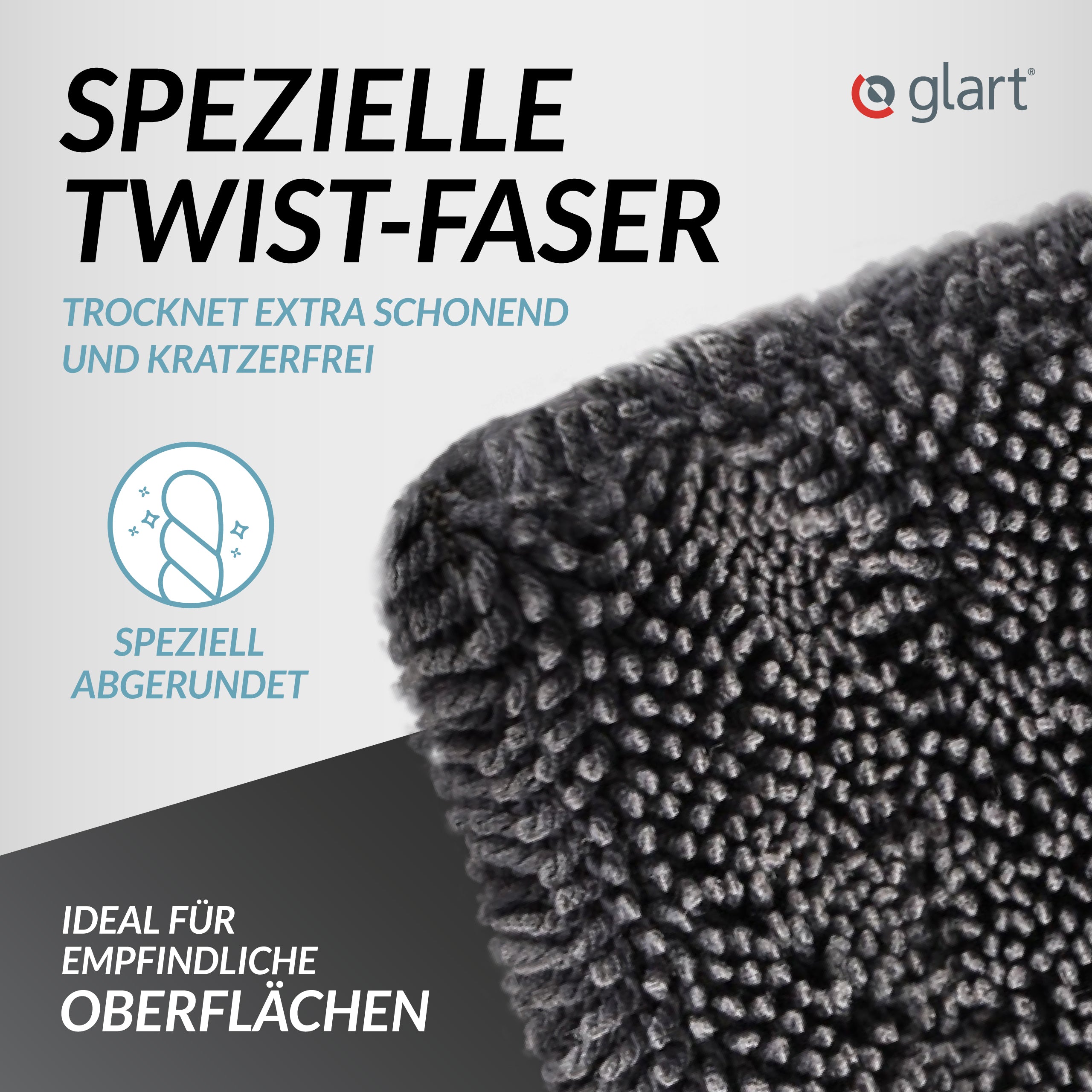 Twist Mikrofaser Trockentuch XXL – saugstark & fusselfrei, 60x40 cm 04