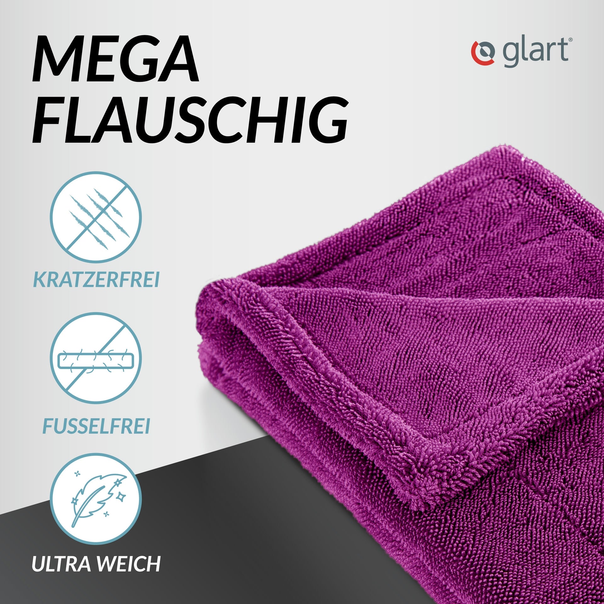 Twist Auto Trockentuch XXL Lila 60x40 cm – Extra saugfähig, kratzfrei 02