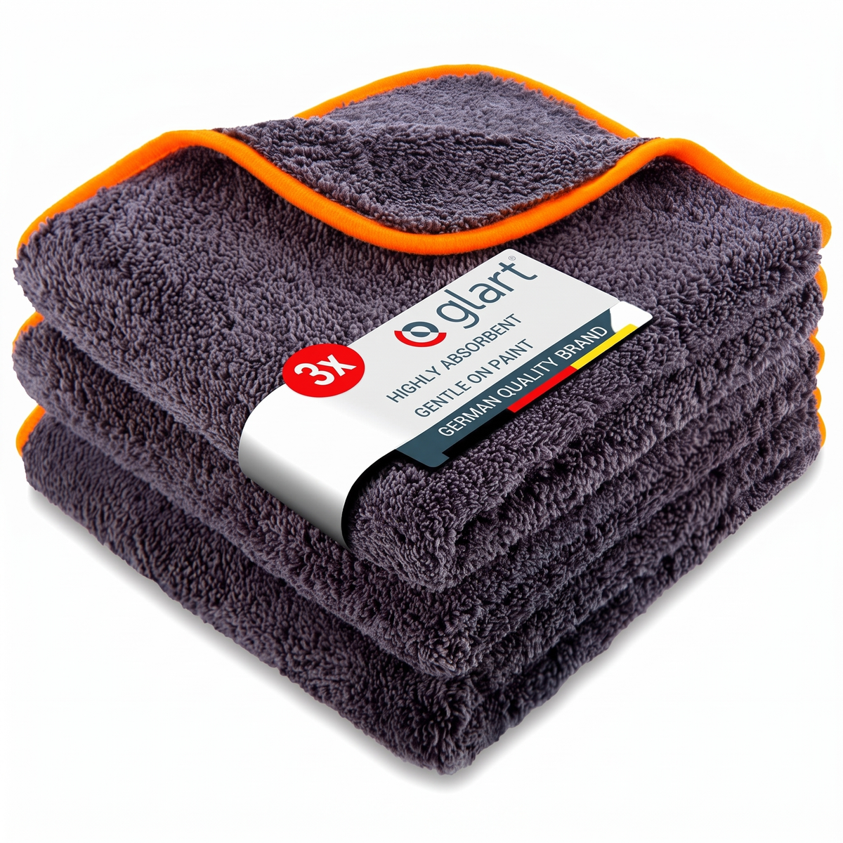 3er Set Mikrofaser-Allzwecktücher 40x40 cm 600 GSM